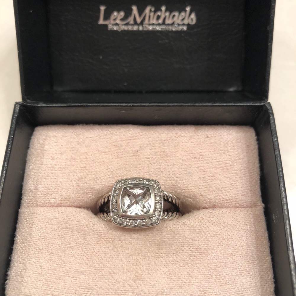 David Yurman Petite Albino Ring (White Topaz)